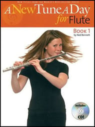 NEW TUNE A DAY FOR FLUTE #1 BK/CD-P.O.P. cover